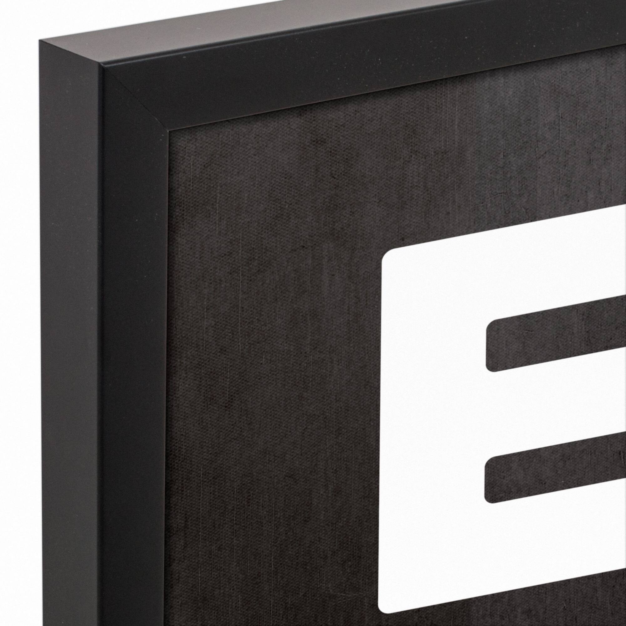 Easter Typography 16" x 20" Black Floating Framed Canvas